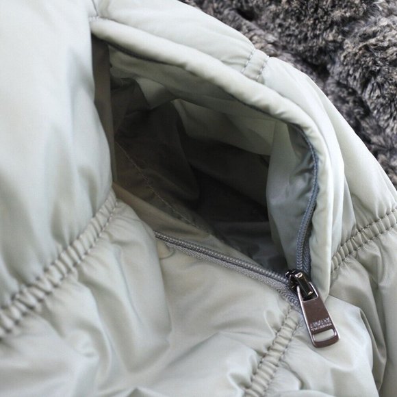 ARMANI WATER REPELLENT Down jacket gray Nylon Women - Picture 3 of 11